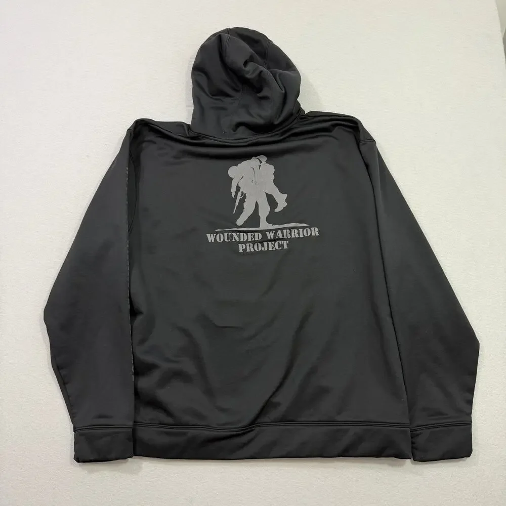 Under Armour Wounded Warrior Project Hoodie Men's Extra Large Black Sweatshirt - Picture 8 of 11